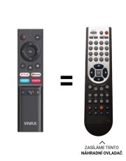 Vivax 43Q10C náhradní dálkový ovladač bez mikrofonu.