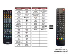 Yamaha RX-V650 replacement remote control of a different look