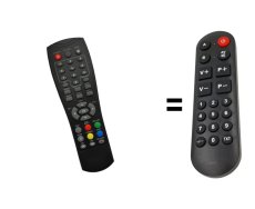 Mascom MC550T, MC550, MC525T, MC510T, Optex ORT8841, Gogen DVB-T137TU náhradní dálkový ovladač pro seniory