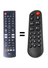 LG AKB76040301 náhradní dálkový ovladač pro seniory