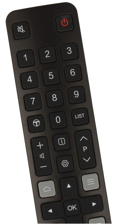 TCL RC802NU original remote control, black.
