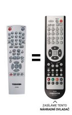 Toshiba DR-250, DR-255 náhradní dálkový ovladač jiného vzhledu
