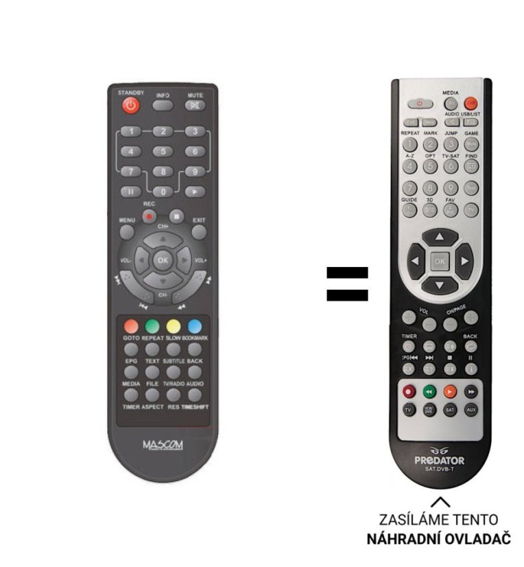 MASCOM MC2202HDCI Replacement Remote Control