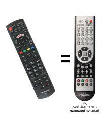 Panasonic N2QAYB001009 náhradní dálkový ovladač jiného vzhledu