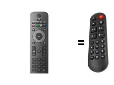 Philips 996510021923, 242254902454 YKF230-014 = RCPF01E09B náhradný diaľkový ovládač pre seniorov