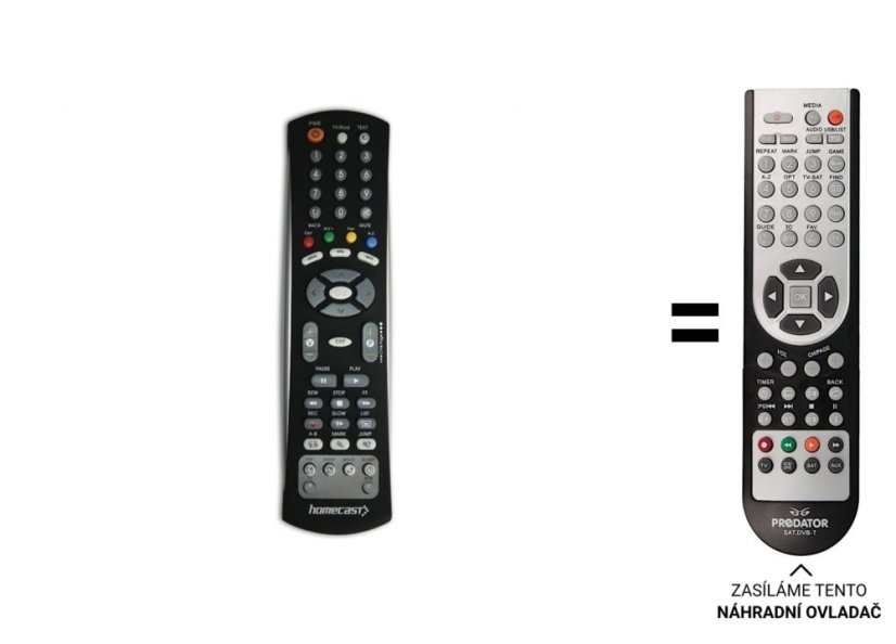 HOMECAST HS8100CIPVR, HT8000, HT8200 Replacement Remote Control