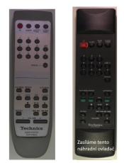 Technics EUR7702010 náhradní dálkový ovladač stejného vzhledu