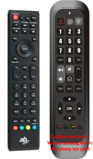 AB Cryptobox 700 HD  simple, clear remote control for seniors