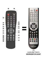 SENCOR SDV-7115, SDV-7113, SDV-7305H spare remote control of another appearance.