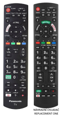 Panasonic N2QAYB001181, N2QAYB001180 náhradní dálkový ovladač stejného vzhledu