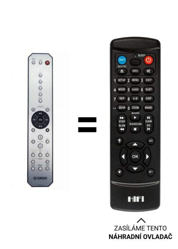 Yamaha 000-219200030, WY933900 replacement remote control