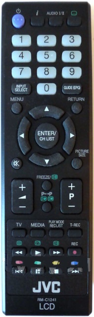 JVC RM-C1241, RM-C1232 náhradní dálkový ovladač pro seniory