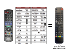Panasonic DMR-EH65 náhradní dálkový ovladač jiného vzhledu