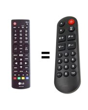 LG AKB74475490 náhradní dálkový ovladač pro seniory