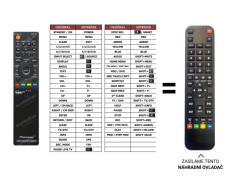 Pioneer DVR-LX60D replacement remote control of a different appearance
