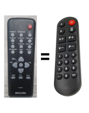 Philips R48F01 replacement remote control for seniors for plasma display.