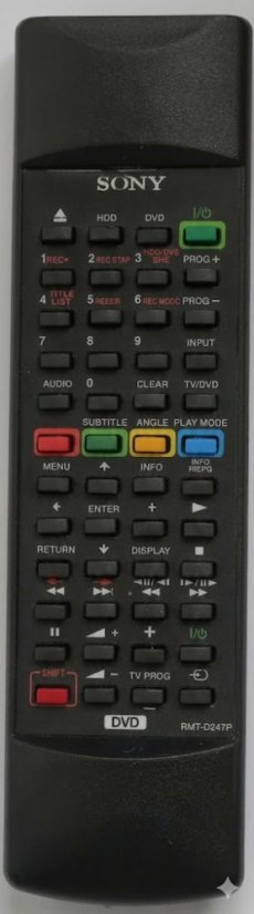 SONY RMT-D247P náhradní dálkový ovládač se stejným popisem