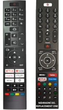 JVC LT-24VAH3035, LT-55VAQ7235 replacement remote control different appearance