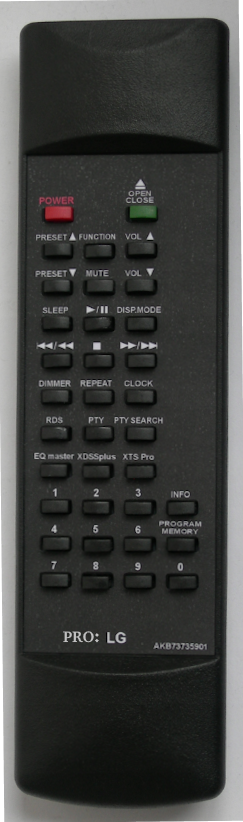 LG AKB73735901 FA162 replacement remote control with the same description