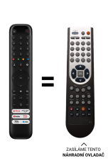 TCL RC833 náhradní dálkový ovladač jiného vzhledu