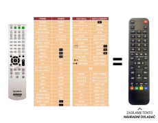 Sony DAV-DZ30 replacement remote control of a different look