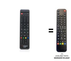 Octagon SF8008 náhradný diaľkový ovládač iného vzhľadu s možností ovladání TV