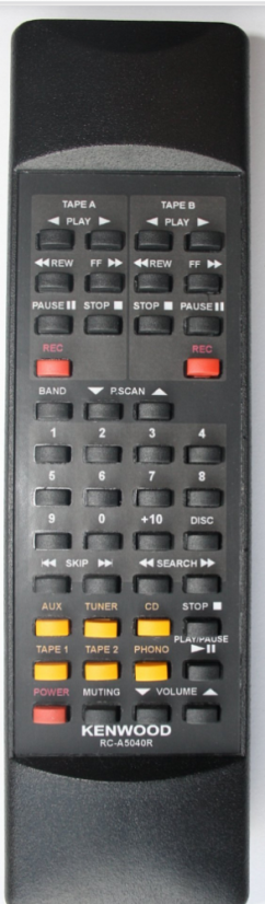 KENWOOD RC-A5040R KA7050R KRA5050 Replacement remote control - same description as the original
