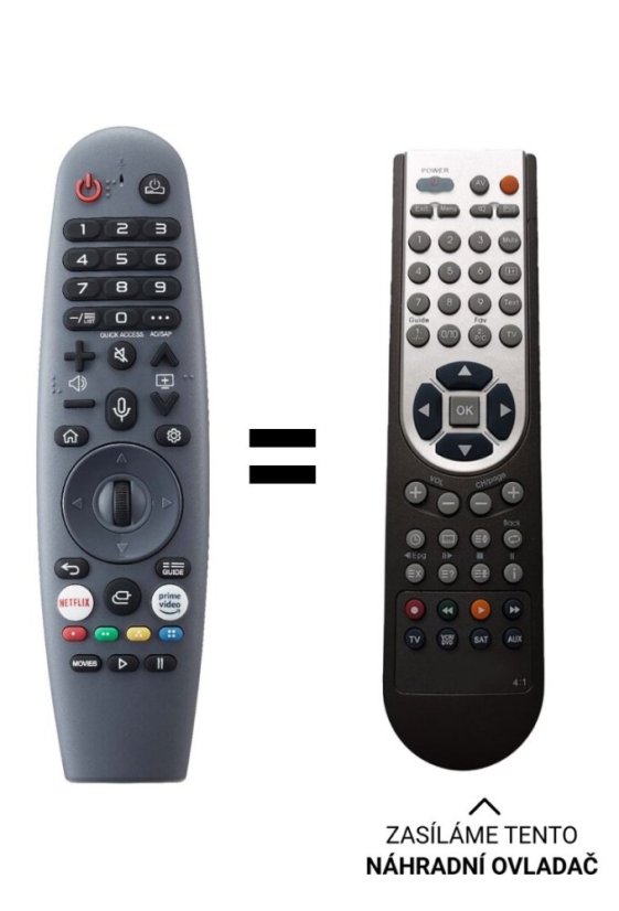 Dyon Smart 55 X-EOS replacement remote control.
