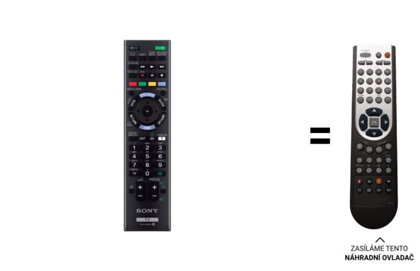 Sony KDL-48W605B Náhradné diaľkové ovládanie iného vzhľadu