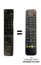 Sharp LC-40LE810E replacement remote control of a different appearance.