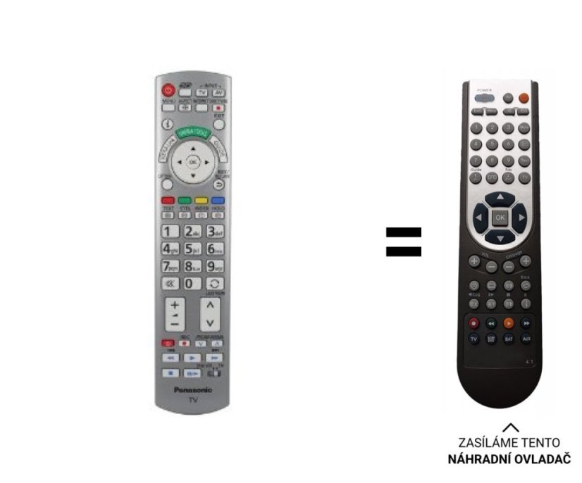 Panasonic N2QAYB000572 náhradní dálkový ovladač jiného vzhledu