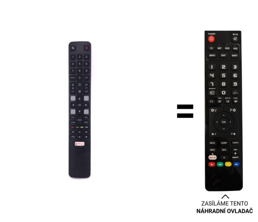 Thomson 32HD5506 náhradný diaľkový ovládač iného vzhľadu