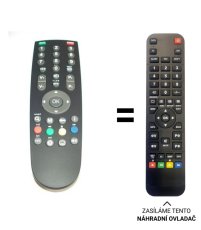 Sencor SLT2612 DVBT SLT3214 DVB-T náhradný diaľkový ovládač iného vzhľadu.