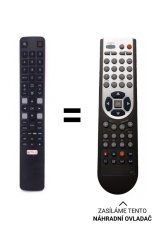 TCL 50C715 náhradní dálkový ovladač jiného vzhledu