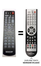 Sencor SDV7406H náhradné diaľkové ovládanie iného vzhľadu