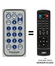 Panasonic YEFX9992663 náhradný diaľkový ovládač iného vzhľadu
