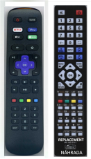 Metz ROKU TV replacement remote control for MRD6000, MTD6000 series