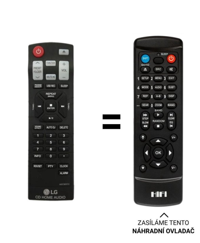 LG AKB73655743 náhradní dálkový ovladač jiného vzhledu