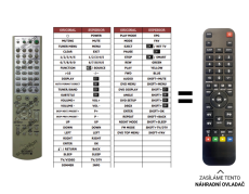 Sony DAV-SB300 náhradní dálkový ovladač jiného vzhledu