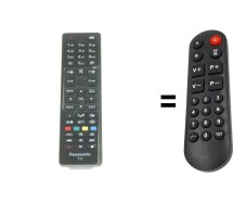 Panasonic TX-32C300E náhradní dálkový ovladač pro seniory