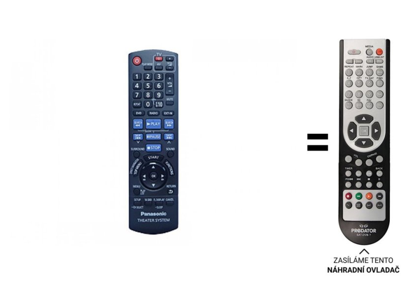 Panasonic N2QAYB000456 náhradní dálkový ovladač jiného vzhledu