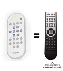 Philips MC320/22, MC-320/21 náhradní dálkový ovladač jiného vzhledu