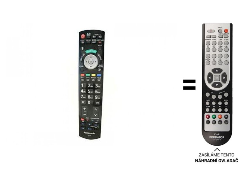 Panasonic N2QAYB000353 náhradní dálkový ovladač jiného vzhledu