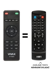 Vivax SP-7080H náhradní dálkový ovladač jiného vzhledu