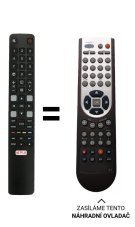 TCL 40S615, 55C725 Náhradné diaľkové ovládanie iného vzhľadu