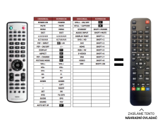NEC RU-M117 replacement remote control with a different look