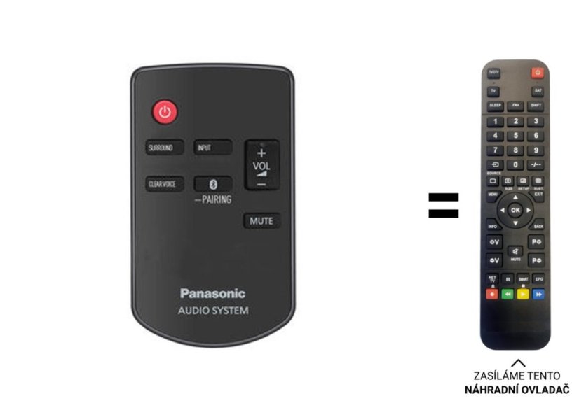 Panasonic  N2QAYC000102, SC-HTB8 náhradný diaľkový ovládač iného vzhľadu