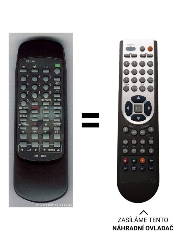Sony RM863 náhradné diaľkové ovládanie