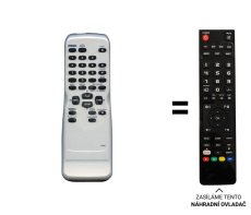 Funai NA994, NA690, NA977 replacement remote control of a different appearance