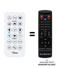 Optoma W308STe replacement remote control of a different appearance for projectors